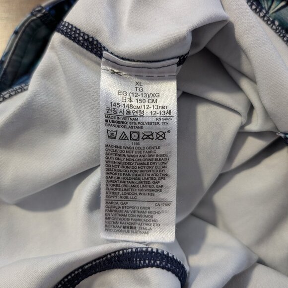 Gap kids leggings grey blue butterfly print size XL 12-13 - Picture 9 of 12